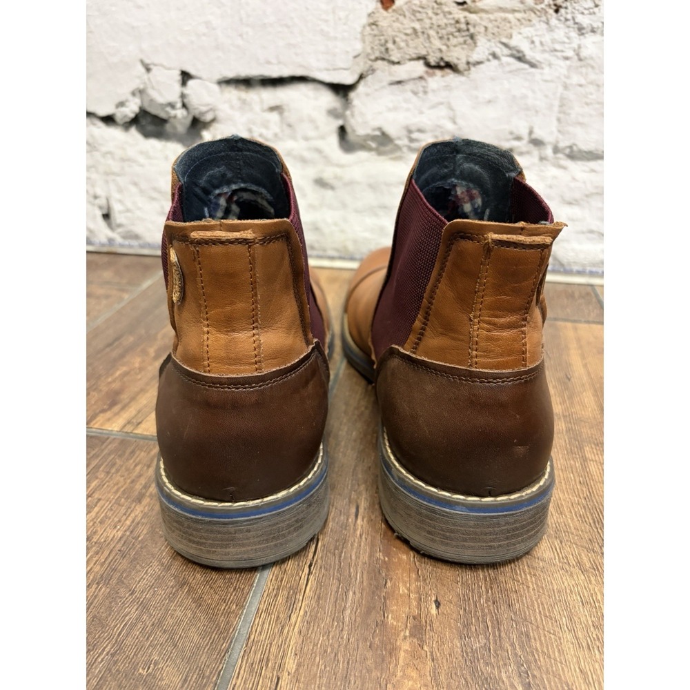Pikolinos York Chelsea Boots Leather Textile Cuero Dress Shoes Work Wedding - Picture 2 of 9
